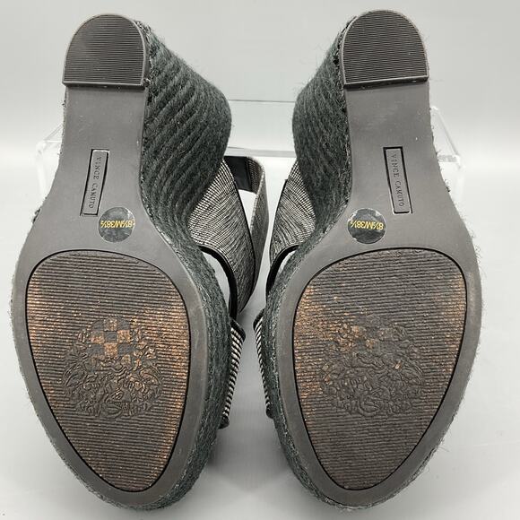 Vince Camuto Women’s Madalisa Espadrille Wedge Sandals Black Size 8.5M - Picture 8 of 10